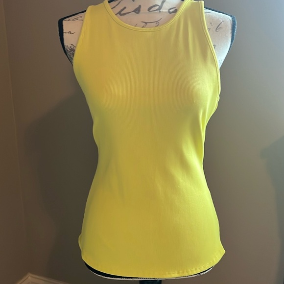 White House Black Market FORME Ribbed High Neck Tank - Picture 2 of 5